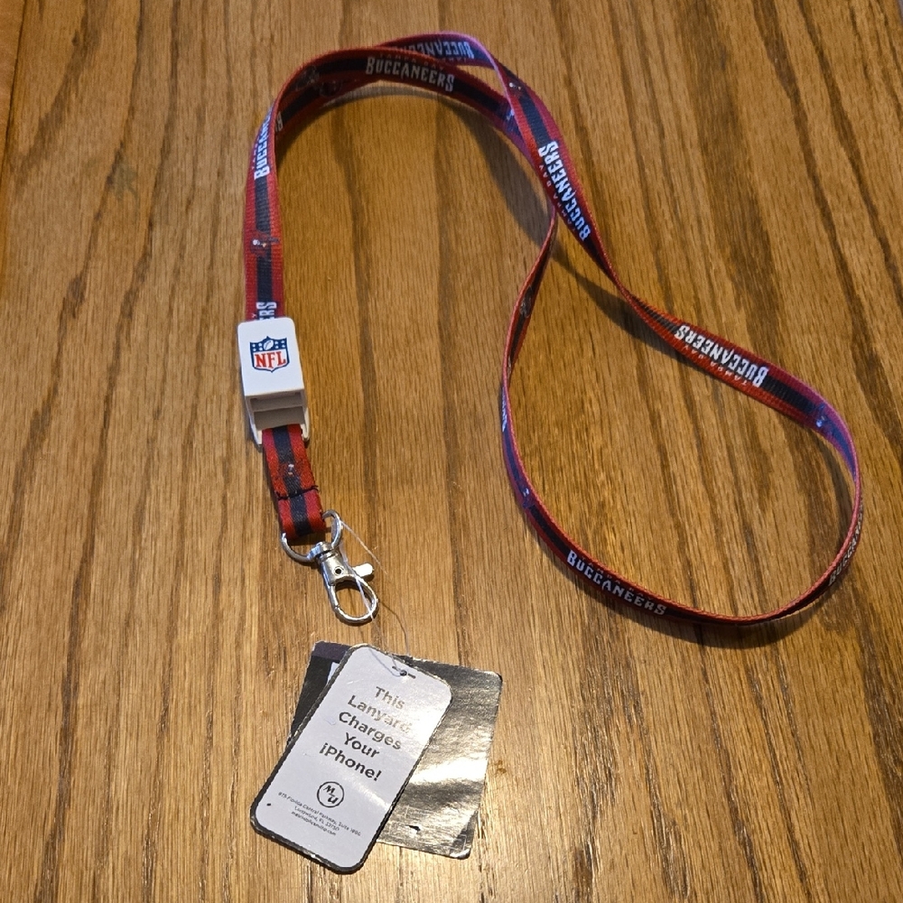 NFL Team Collectible Lanyard with Red and Black